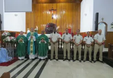 Polícia Militar é homenageada durante missa na Igreja Matriz São Pedro