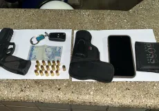 Polícia Militar prende homem com pistola 9mm em Teixeira de Freitas