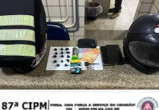 Polícia Militar prende suspeito com papelotes de cocaína em Teixeira de Freitas