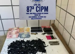 Polícia Militar prende suspeitos com drogas em Teixeira de Freitas