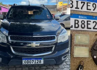 Polícia Militar recupera caminhonete roubada e apreende arma no São Lourenço em Teixeira de Freitas