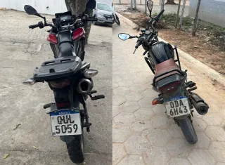 Polícia Militar recupera duas motocicletas em Teixeira de Freitas; uma furtada e outra com sinais de identificação adulterados