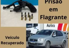 Polícia prende assaltantes com arma e recupera carro roubado em Alcobaça