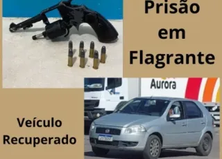 Polícia prende assaltantes com arma e recupera carro roubado em Alcobaça