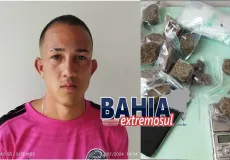 Polícia prende jovem com mais de meio quilo de maconha em Medeiros Neto