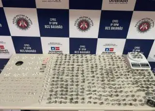Policiais da 8° BPM apreende grande quantidade de drogas em Porto Seguro