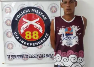 Policiais da 88ª CIPM prende indivíduo com arma em Caravelas