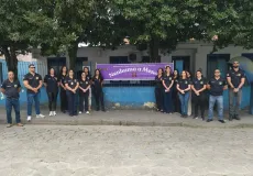Policiais da DEAM de Teixeira de Freitas fazem minuto de silêncio por um ano do feminicídio da delegada Patrícia Jacques