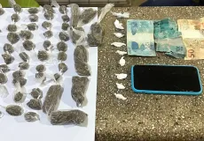 Policiais da Pegasus prende indivíduo por tráfico de drogas em Teixeira de Freitas