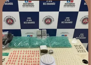 Policiais do 8° BPM faz nova apreensão de drogas, em Porto Seguro