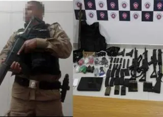 Policial que surtou em Minas Gerais é preso em Porto Seguro com grande quantidade de armas