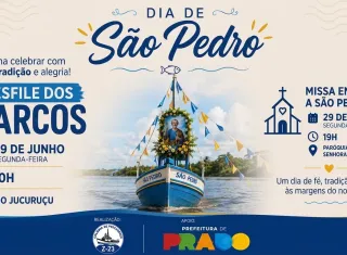 Prado celebra Dia de São Pedro com desfile dos barcos no Rio Jucuruçu e programação religiosa