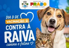 Prado promove Dia D de Vacinação Antirrábica para cães e gatos no dia 25 de julho