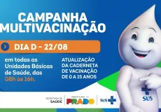 Prado realiza Dia D para atualizar vacinação de crianças e adolescentes
