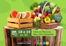 Prado realiza Feira da Agricultura Familiar nos dias 18 e 19 de julho no Mercado Municipal São Sebastião