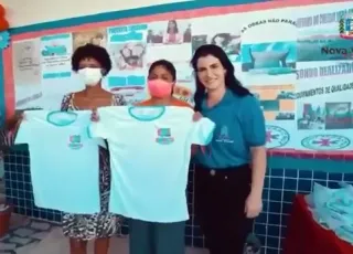 Prefeita Luciana Machado entrega mais de 16 mil uniformes para alunos da rede pública em Nova Viçosa