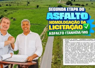 Prefeito Bemtivi comemora avanço da pavimentação entre Itanhém e Minas Gerais
