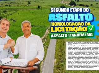 Prefeito Bemtivi comemora avanço da pavimentação entre Itanhém e Minas Gerais