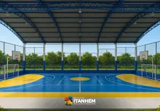 Prefeito Bemtivi comemora conquista de quatro quadras poliesportivas para estudantes de Itanhém