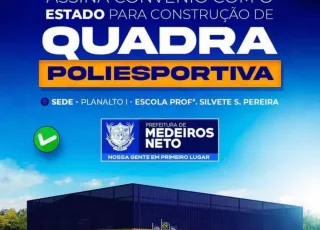 Prefeito Beto Pinto assina convênio com o Estado para construção de quadra poliesportiva na Escola Silvete