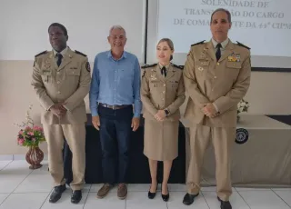 Prefeito Beto Pinto prestigia solenidade de troca de comando da 44ª CIPM/Medeiros Neto