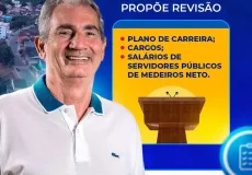 Prefeito Beto Pinto propõe revisão do Plano de Carreira, Cargos e Salários de Servidores Públicos de Medeiros Neto