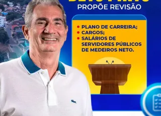 Prefeito Beto Pinto propõe revisão do Plano de Carreira, Cargos e Salários de Servidores Públicos de Medeiros Neto