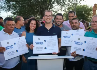 Prefeito Dr. Marcelo Belitardo assina ordem de serviço para drenagem do bairro Kaikan em Teixeira de Freitas