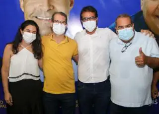 Prefeito Dr. Marcelo Belitardo acompanhado do Dep. Sandro Régis,  presta conta dos 15 meses de governo