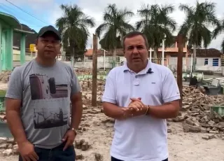 Prefeito Tonzinho anuncia o início da construção da Areninha Society em Lajedão