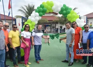 Prefeito Tonzinho inaugura reforma da Escola Brasilino Pereira de Souza em Lajedão