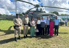 Prefeito Tonzinho recepciona cúpula da PM e celebra chegada do GRAER ao Extremo Sul