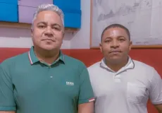 Prefeito Zico de Baiato de Alcobaça, dá boas-vindas a Ronaldo Ferreira como Secretário de Obras