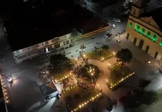 Prefeito Zico entrega revitalização da Praça da Igreja de São Bernardo e anuncia novas obras para Alcobaça