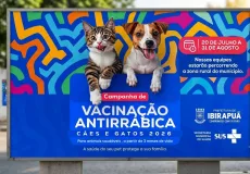 Prefeitura de Ibirapuã inicia Campanha de Vacinação Antirrábica nesta segunda-feira (20)