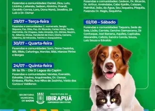 Prefeitura de Ibirapuã intensifica Campanha de Vacinação Antirrábica 2025 na zona rural