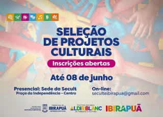 Prefeitura de Ibirapuã lança edital da Lei Aldir Blanc com mais de R$ 75 mil para projetos culturais