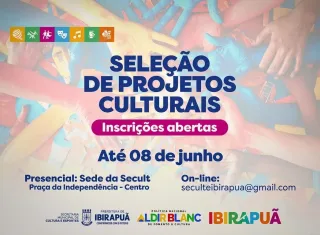 Prefeitura de Ibirapuã lança edital da Lei Aldir Blanc com mais de R$ 75 mil para projetos culturais