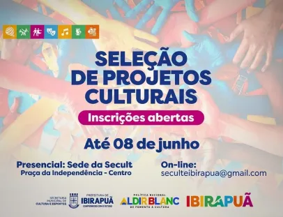 Prefeitura de Ibirapuã lança edital da Lei Aldir Blanc com mais de R$ 75 mil para projetos culturais