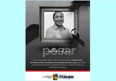 Prefeitura de Itanhém emite nota de pesar pela morte do Gildeon Rosa