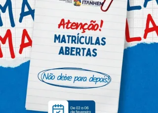 Prefeitura de Itanhém inicia Campanha de Matrículas 2026 na Rede Municipal de Ensino