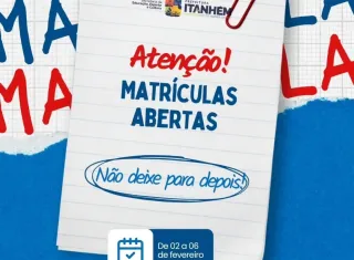 Prefeitura de Itanhém inicia Campanha de Matrículas 2026 na Rede Municipal de Ensino