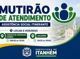 Prefeitura de Itanhém realiza mutirão com atendimentos itinerantes em Curvelo da Conceição e Salomão