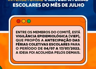 Prefeitura de Medeiros Neto acolhe decisão do Comitê Intersetorial e antecipa férias escolares do mês de julho