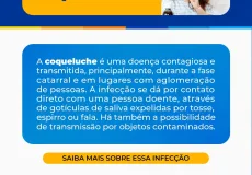 Prefeitura de Medeiros Neto alerta sobre os riscos do Coqueluche e importância do diagnóstico precoce