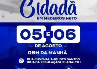 Prefeitura de Medeiros Neto e Governo do Estado promovem Feira da Saúde e Cidadania no município; veja lista de serviços