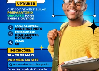 Prefeitura de Medeiros Neto e Uneb abrem inscrições de curso preparatório gratuito para Enem nesta terça (16)