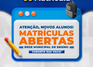 Prefeitura de Medeiros Neto inicia matrículas nas escolas da rede municipal de ensino