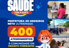 Prefeitura de Medeiros Neto ultrapassa 400 atendimentos à comunidade em nova ação da Saúde