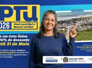 Prefeitura de Mucuri amplia prazo e oferece 20% de desconto no pagamento da cota única do IPTU 2026